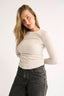 Carina Classic Long Sleeve - Oatmeal Marle