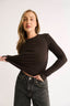 Carina Classic Long Sleeve - Chocolate