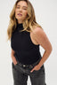 Emily Mock Neck Tank Black