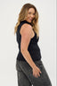 Emily Mock Neck Tank Black