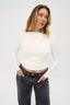 Margot Boat Neck Long Sleeve - Powder