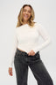 Margot Boat Neck Long Sleeve - Powder
