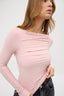 Womens pink long sleeve top