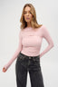 Womens pink long sleeve top