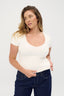 womens v neck tshirt white