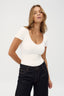 womens v neck tshirt white