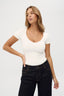 womens v neck tshirt white