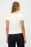 womens v neck tshirt white