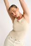 Nara Square Neck Tank Putty - Final Sale