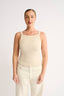 Nara Square Neck Tank Putty - Final Sale
