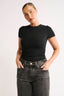 Jenna Crew Neck T-Shirt - Black