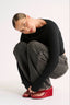 Margot Boat Neck Long Sleeve - Black