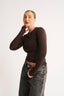 Jenna Crew Neck Long Sleeve - Pecan