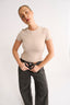 Jenna Crew Neck T-Shirt Chai - Final Sale