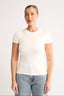 Jenna Crew Neck T-Shirt - Powder