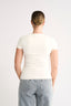 Jenna Crew Neck T-Shirt - Powder