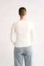Margot Boat Neck Long Sleeve - Powder