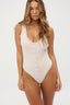 Sienna Henley Tank Bodysuit - Oatmeal Marle