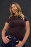 Jenna Crew Neck T-Shirt - Pecan