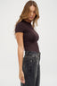 Jenna Crew Neck T-Shirt - Pecan