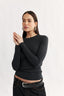 Carina Long Sleeve Charcoal Marle