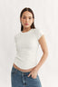 Clara Classic T-Shirt Powder - Final Sale