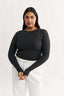 Carina Long Sleeve Charcoal Marle