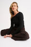 Chelsea Off Shoulder Long Sleeve - Black