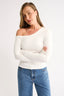 Chelsea Off Shoulder Long Sleeve - Powder