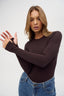 womens brown long sleeve