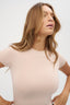 womens crew neck tshirt chai