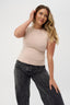 womens crew neck tshirt chai