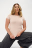 womens crew neck tshirt chai