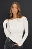 Margot Boat Neck Long Sleeve - Powder
