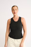 Noelle Racer Tank Washed Black - Final Sale