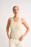 Noelle Racer Tank Putty - Final Sale