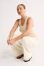 Noelle Racer Tank Putty - Final Sale