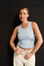 Noelle Racer Tank Stone Blue - Final Sale
