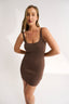 Harper Scoop Dress - Chestnut