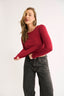 Harvee Relaxed Long Sleeve - Berry