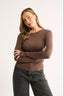 Harvee Relaxed Long Sleeve - Chestnut