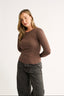 Harvee Relaxed Long Sleeve - Chestnut