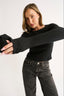 Harvee Relaxed Long Sleeve - Black
