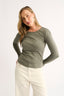 Harvee Relaxed Long Sleeve - Thyme