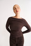 Margot Boat Neck Long Sleeve - Pecan