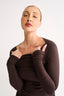 Margot Boat Neck Long Sleeve - Pecan