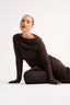 Margot Boat Neck Long Sleeve - Pecan