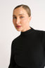 Emily Mock Neck Long Sleeve Black - Final Sale