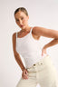 Nara Square Neck Tank Powder - Final Sale