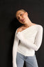Margot Boat Neck Long Sleeve - Powder